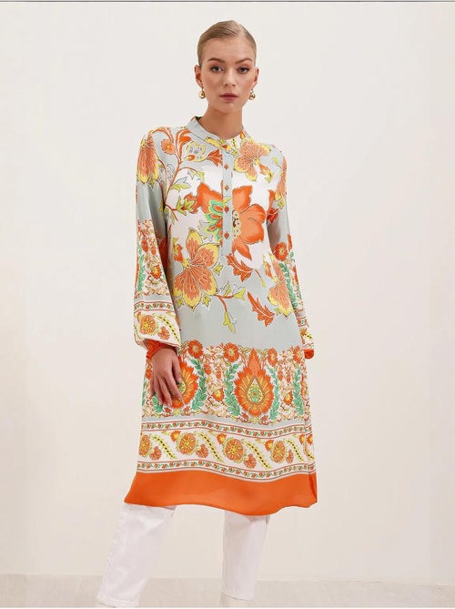 Viscose jurk met patroon bdart - Kiabi Viscose jurk met patroon bdart - Kiabi