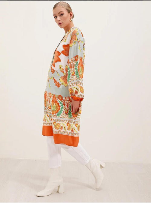 Viscose jurk met patroon bdart - Kiabi Viscose jurk met patroon bdart - Kiabi