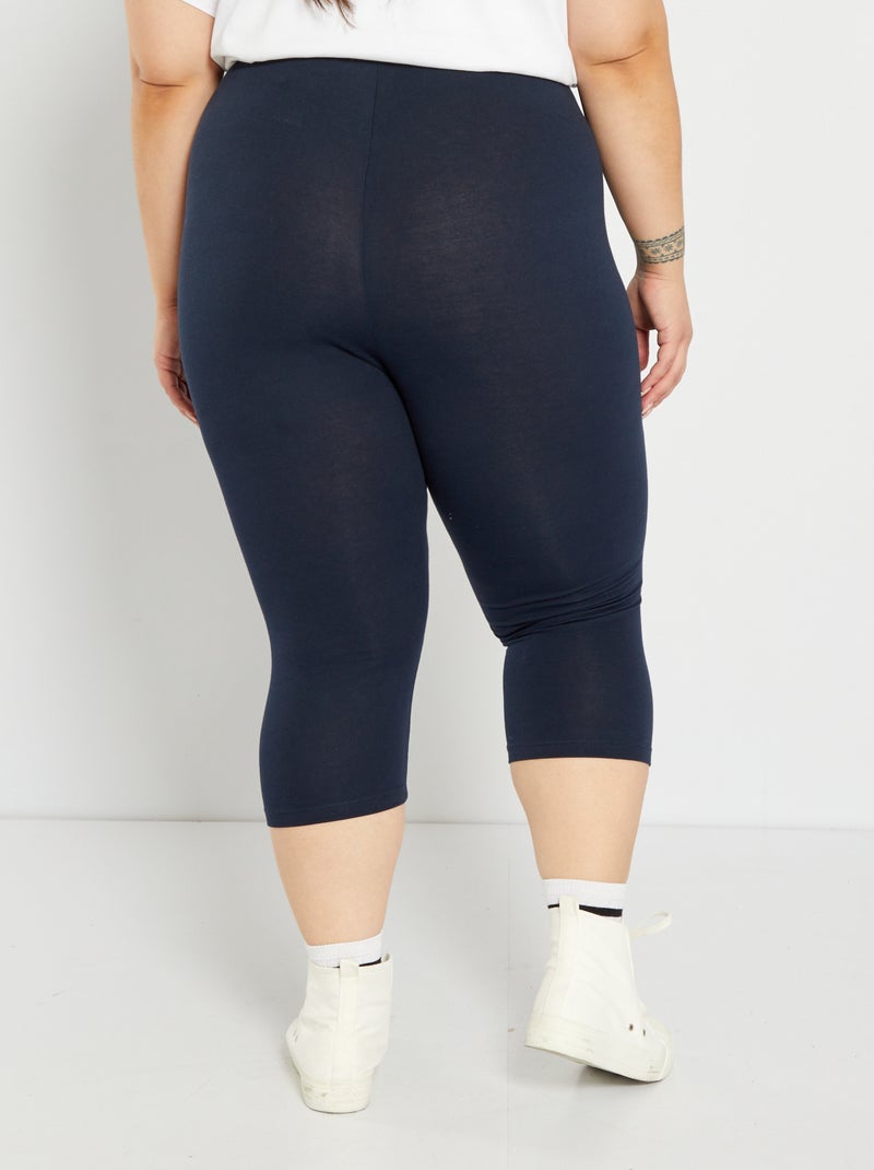 Viscose legging blauw - Kiabi