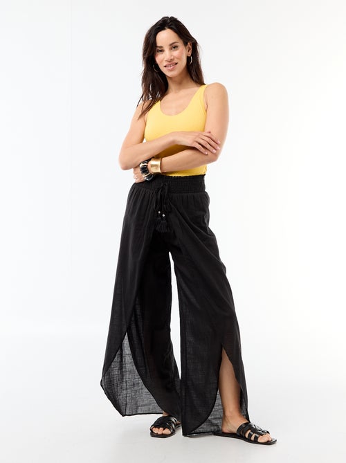 Viscose strandbroek met print - Kiabi