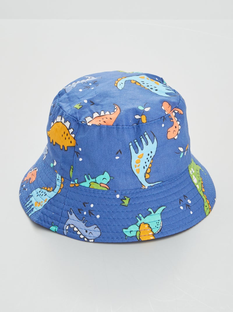 Vissershoedje met dinosaurusprint blauw - Kiabi