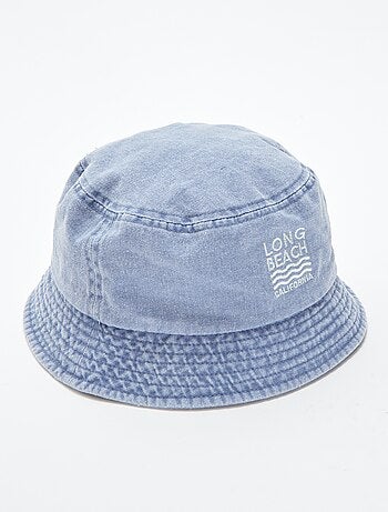 Vissershoedje van spijkerstof