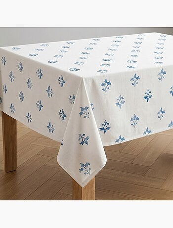 Vlekbestendig tafelkleed met mediterrane bloemenprint - Gamusi.