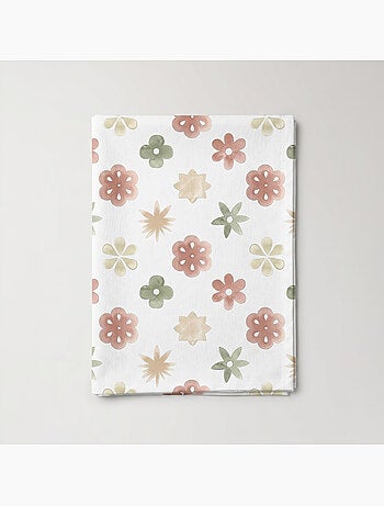 Vlekbestendig tafelkleed met mediterrane bloemenprint - Gamusi.