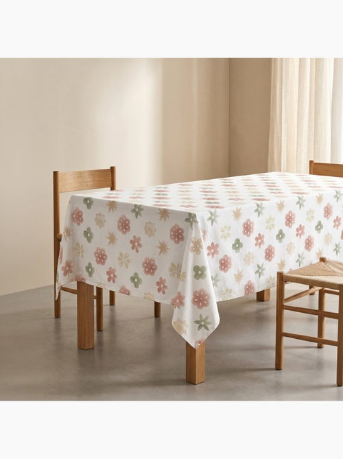 Vlekbestendig tafelkleed met mediterrane bloemenprint - Gamusi. - Kiabi Vlekbestendig tafelkleed met mediterrane bloemenprint - Gamusi. - Kiabi