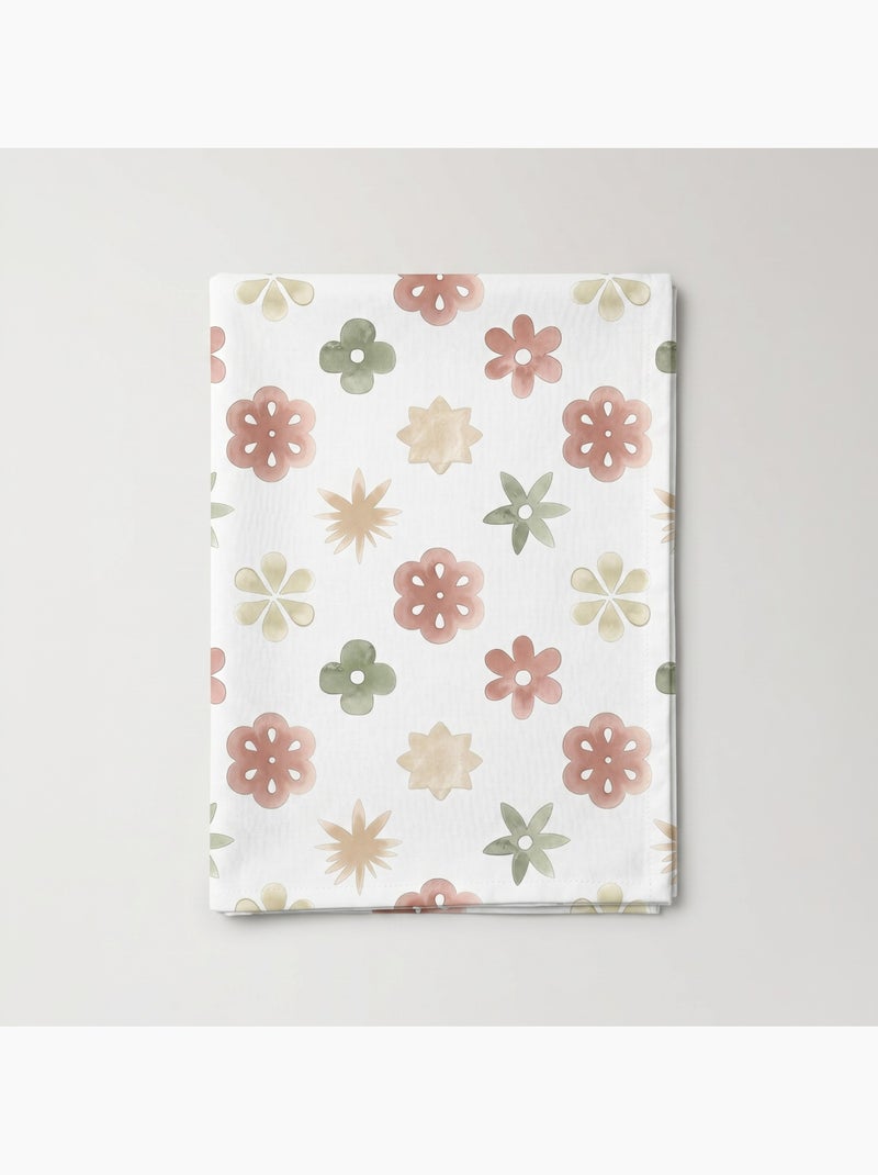 Vlekbestendig tafelkleed met mediterrane bloemenprint - Gamusi. Multicolor - Kiabi