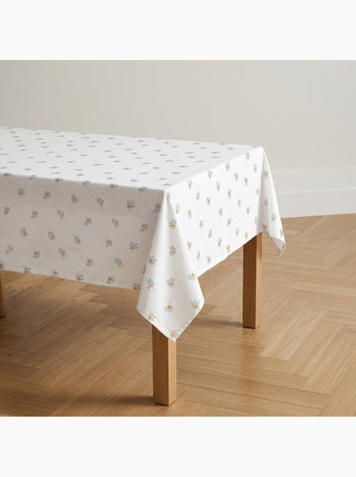 Vlekbestendig tafelkleed met mediterrane bloemenprint - Gamusi. - Kiabi Vlekbestendig tafelkleed met mediterrane bloemenprint - Gamusi. - Kiabi