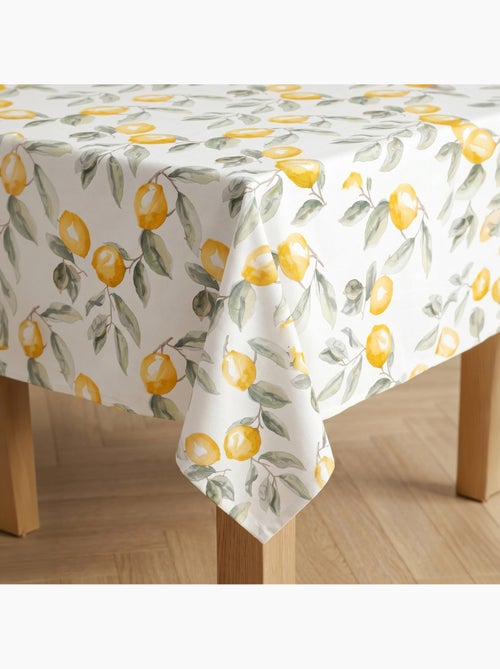 Vlekbestendig tafelkleed met mediterrane citroenprint - Gamusi. - Kiabi Vlekbestendig tafelkleed met mediterrane citroenprint - Gamusi. - Kiabi