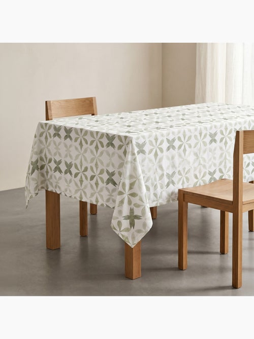 Vlekbestendig tafelkleed met mediterrane geometrische print - Gamusi. - Kiabi Vlekbestendig tafelkleed met mediterrane geometrische print - Gamusi. - Kiabi