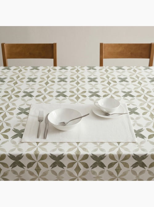 Vlekbestendig tafelkleed met mediterrane geometrische print - Gamusi. - Kiabi Vlekbestendig tafelkleed met mediterrane geometrische print - Gamusi. - Kiabi
