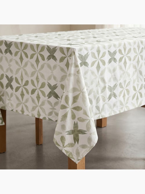 Vlekbestendig tafelkleed met mediterrane geometrische print - Gamusi. - Kiabi Vlekbestendig tafelkleed met mediterrane geometrische print - Gamusi. - Kiabi
