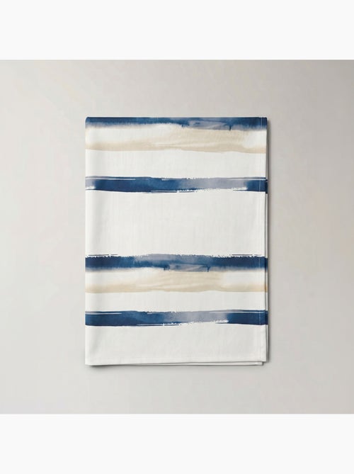 Vlekbestendig tafelkleed met mediterrane print en brede strepen - Gamusi. - Kiabi Vlekbestendig tafelkleed met mediterrane print en brede strepen - Gamusi. - Kiabi