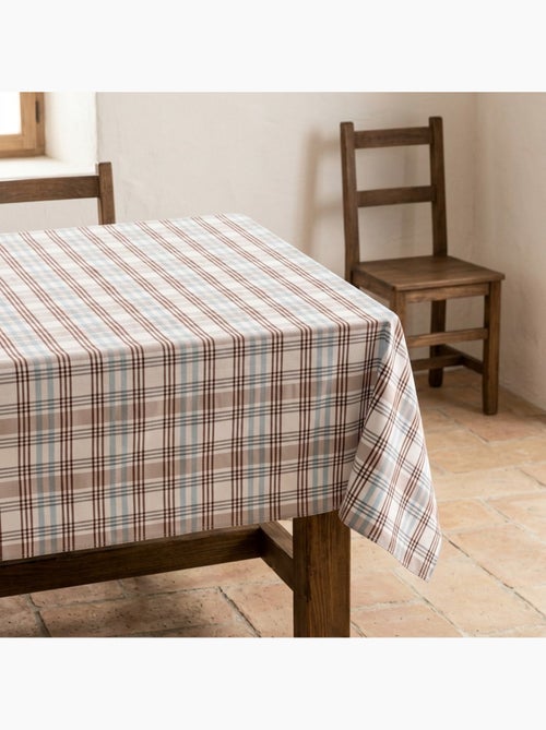 Vlekbestendig tafelkleed met tartandessin, natuurlijke touch en valling - Gamusi. - Kiabi Vlekbestendig tafelkleed met tartandessin, natuurlijke touch en valling - Gamusi. - Kiabi