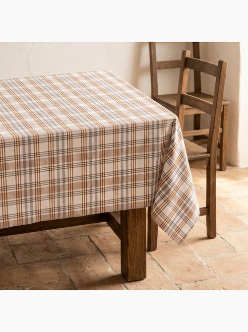 Vlekbestendig tafelkleed met tartandessin, natuurlijke touch en valling - Gamusi. - Kiabi Vlekbestendig tafelkleed met tartandessin, natuurlijke touch en valling - Gamusi. - Kiabi