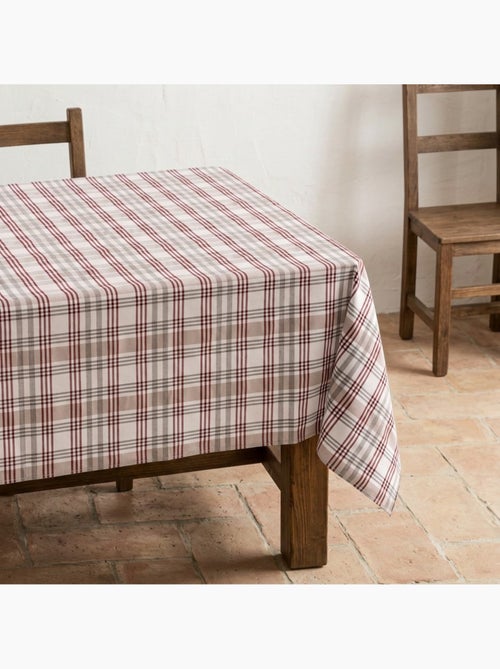 Vlekbestendig tafelkleed met tartandessin, natuurlijke touch en valling - Gamusi. - Kiabi Vlekbestendig tafelkleed met tartandessin, natuurlijke touch en valling - Gamusi. - Kiabi