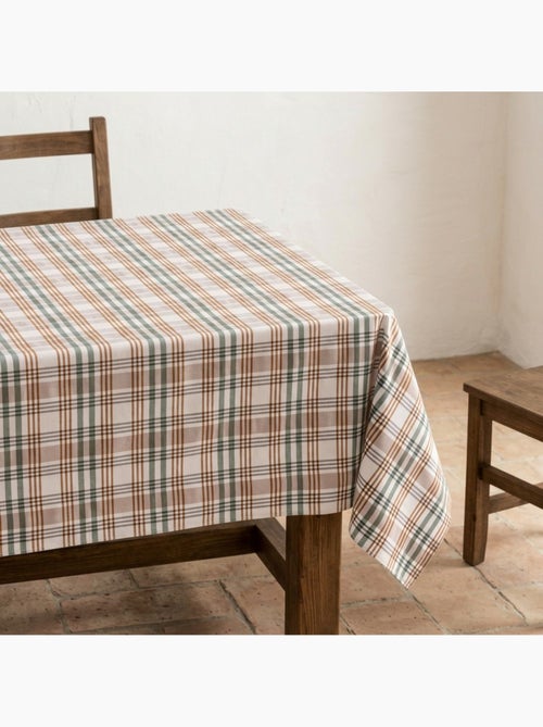 Vlekbestendig tafelkleed met tartandessin, natuurlijke touch en valling - Gamusi. - Kiabi Vlekbestendig tafelkleed met tartandessin, natuurlijke touch en valling - Gamusi. - Kiabi