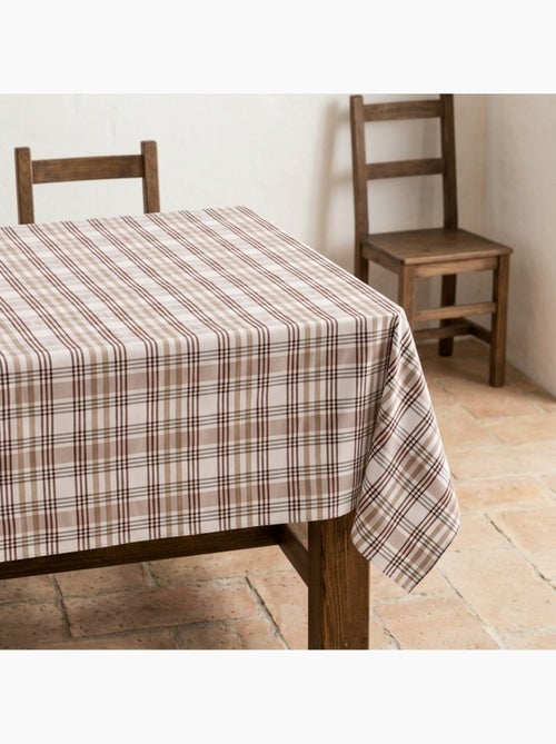 Vlekbestendig tafelkleed met tartandessin, natuurlijke touch en valling - Gamusi. - Kiabi Vlekbestendig tafelkleed met tartandessin, natuurlijke touch en valling - Gamusi. - Kiabi