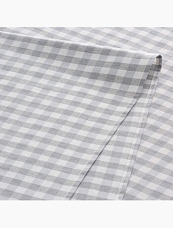 Vlekbestendig tafelkleed met vichy-ruit, geweven stof en textielgevoel - gamusi.