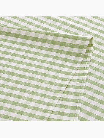 Vlekbestendig tafelkleed met vichy-ruit, geweven stof en textielgevoel - gamusi.