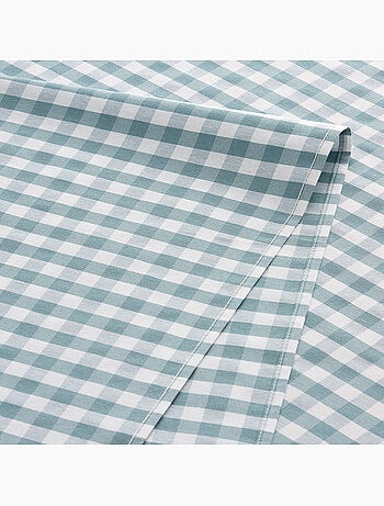 Vlekbestendig tafelkleed met vichy-ruit, geweven stof en textielgevoel - gamusi.