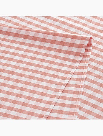 Vlekbestendig tafelkleed met vichy-ruit, geweven stof en textielgevoel - gamusi.