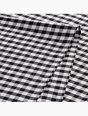 Vlekbestendig tafelkleed met vichy-ruit, geweven stof en textielgevoel - gamusi.