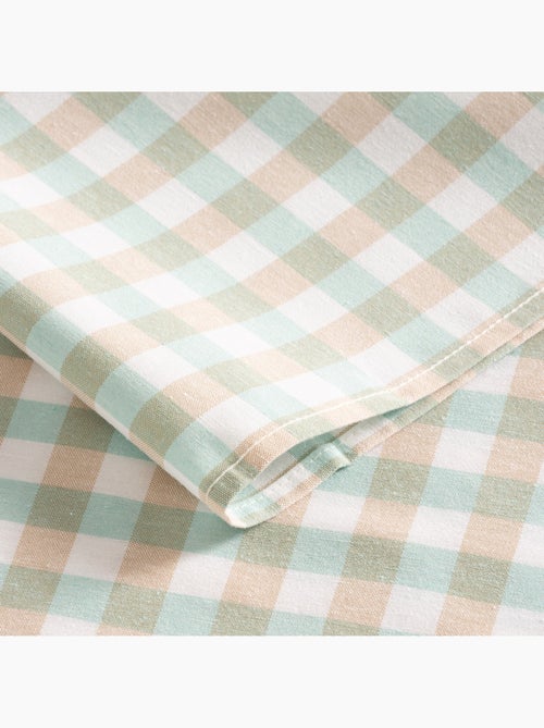 Vlekbestendig tafelkleed met Vichy-ruit van geweven katoen, natuurlijke touch - Gamusi. - Kiabi Vlekbestendig tafelkleed met Vichy-ruit van geweven katoen, natuurlijke touch - Gamusi. - Kiabi