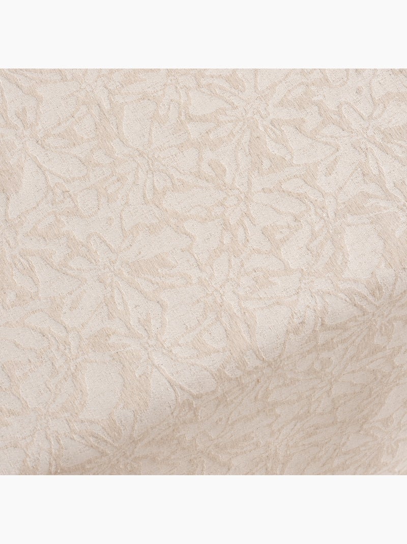 Vlekbestendig tafelkleed van getextureerde stof met bloemendessin - Gamusi. Beige - Kiabi