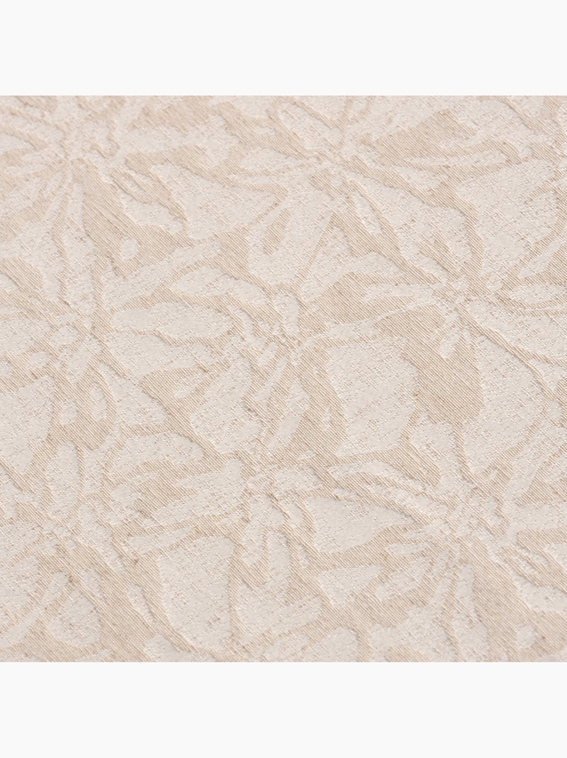 Vlekbestendig tafelkleed van getextureerde stof met bloemendessin - Gamusi. Beige - Kiabi
