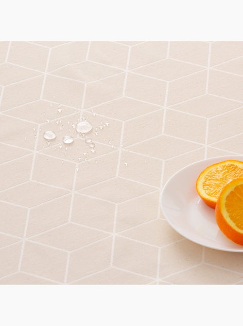 Vlekbestendig tafelkleed van getextureerde stof met geometrisch dessin - Gamusi. - Kiabi Vlekbestendig tafelkleed van getextureerde stof met geometrisch dessin - Gamusi. - Kiabi