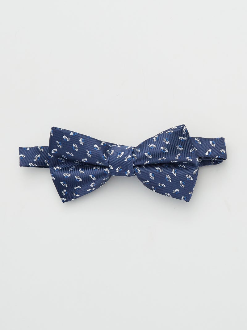 Vlinderstrikje met print BLAUW - Kiabi