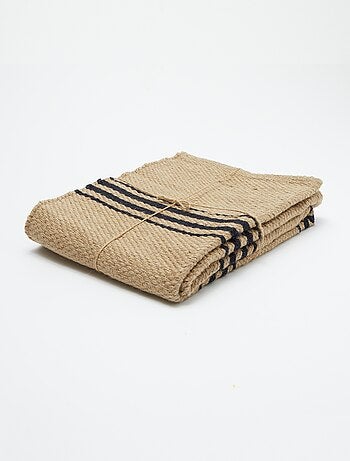 Vloerkleed van jute met print