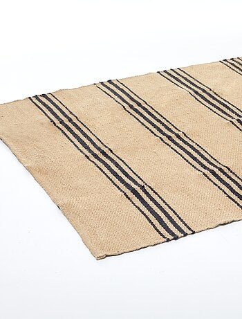 Vloerkleed van jute met print