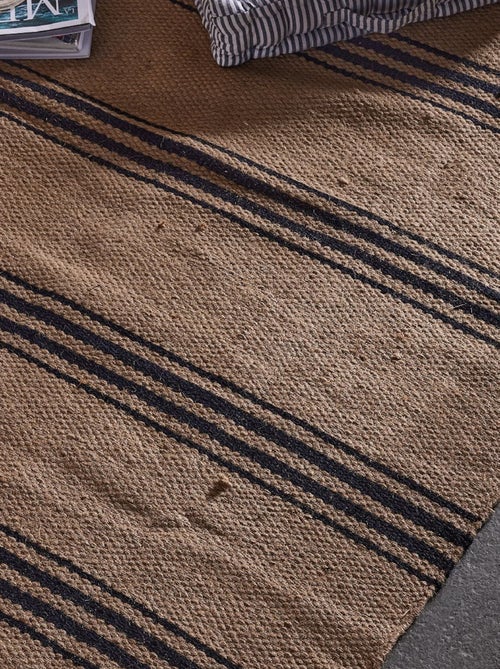 Vloerkleed van jute met print - Kiabi