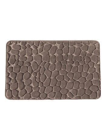 Vloerkleed voor badkamer van memory foam met galet structuur 60 x 100 cm Guy Levasseur