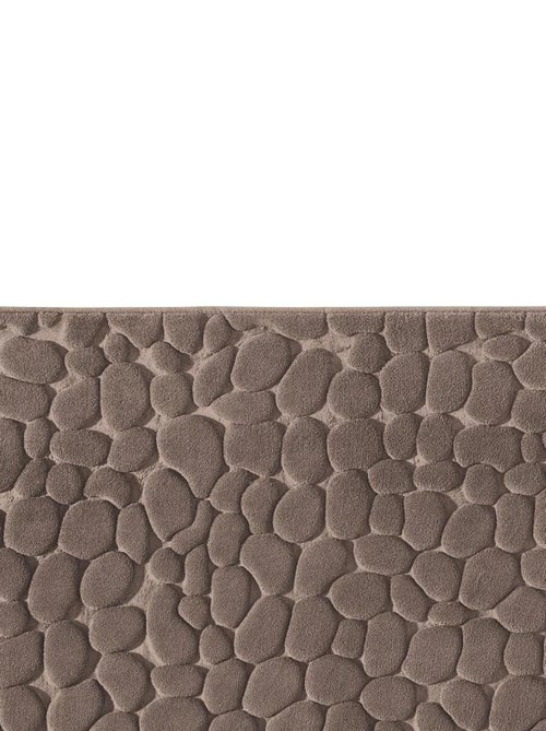 Vloerkleed voor badkamer van memory foam met galet structuur 60 x 100 cm Guy Levasseur - Kiabi