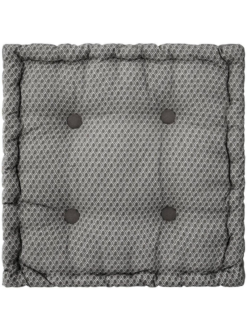 Vloerkussen in geometrische stijl Grijs - Kiabi