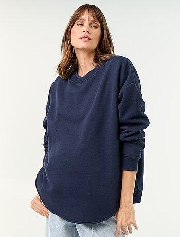 Voedingssweatshirt met overslagopening