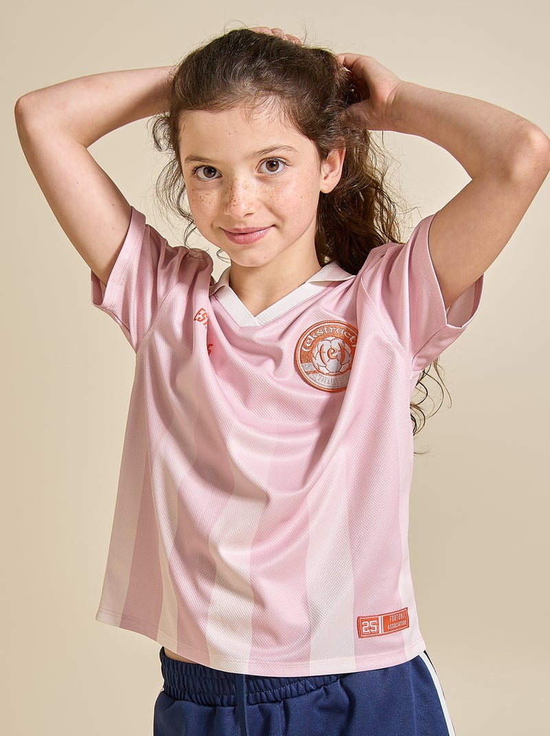 Voetbal T-shirt met korte mouwen (Ekstract) Rose - Kiabi