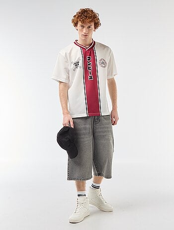 Voetbalshirt met 'One Piece'-print