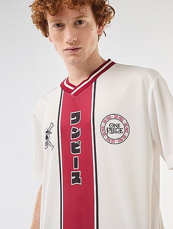Voetbalshirt met 'One Piece'-print