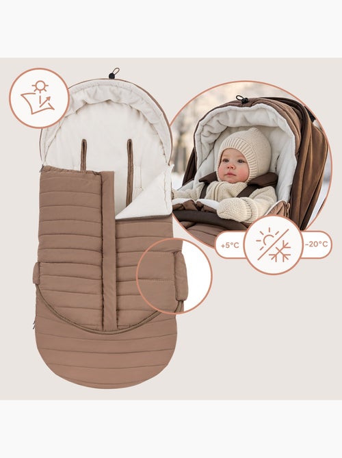 Voetenzak voor kinderwagen LIONELO Oli – Universeel – Waterdicht – +5 tot –20 °C – UV-filter - Kiabi Voetenzak voor kinderwagen LIONELO Oli – Universeel – Waterdicht – +5 tot –20 °C – UV-filter - Kiabi