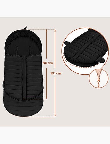 Voetenzak voor kinderwagen LIONELO Oli – Universeel – Waterdicht – +5 tot –20 °C – UV-filter