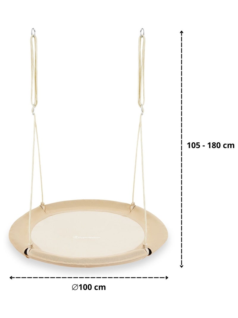 Vogelnestschommel ø 100 cm – comfortabele en stevige buitenschommel N.v.t. - Kiabi