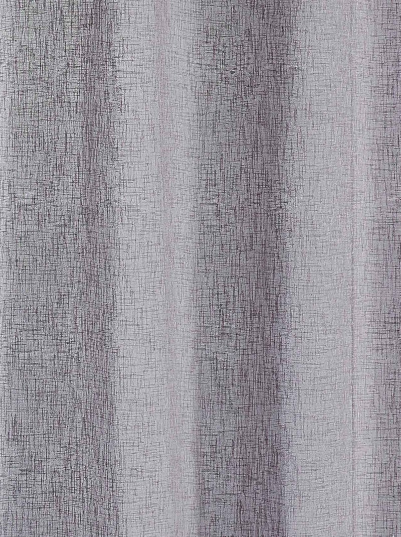 Voilage   - Effet lin fluide Gris moyen - Kiabi