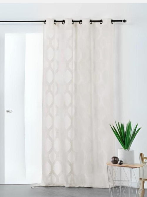 Voilage à motifs géométriques verticaux - Kiabi