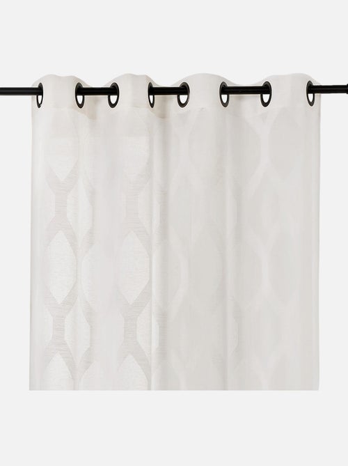 Voilage à motifs géométriques verticaux - Kiabi