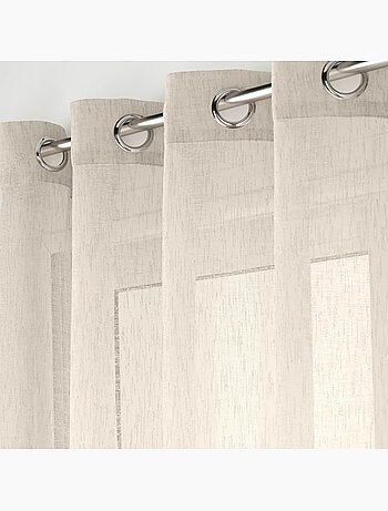 Voilage à œillets – Voile tissé Carlin