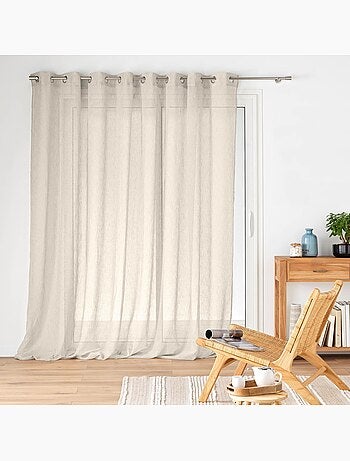 Voilage à œillets – Voile tissé Carlin