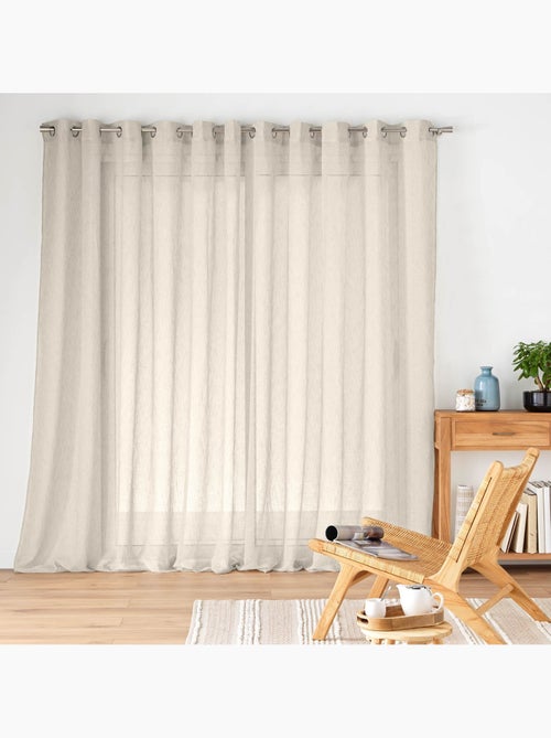 Voilage à œillets – Voile tissé Carlin - Kiabi